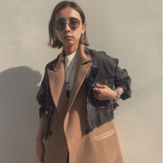 アメリヴィンテージ(Ameri VINTAGE)のお値下げ◎アメリヴィンテージ　VEST LAYERED DENIM JACKET(テーラードジャケット)