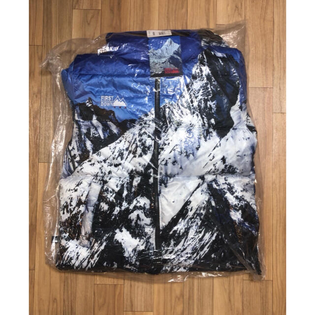 新品 FIRST DOWN 雪山 リバーシブル ダウンジャケット M 山岳 黒