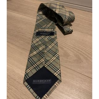 バーバリー(BURBERRY)のBURBERRY LONDON バーバリー　チェック　ネクタイ　グリーン(ネクタイ)