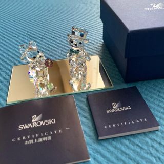 スワロフスキー(SWAROVSKI)のスワロフスキー SWAROVSKI クマ ベア 置物「あなたとわたし」(置物)