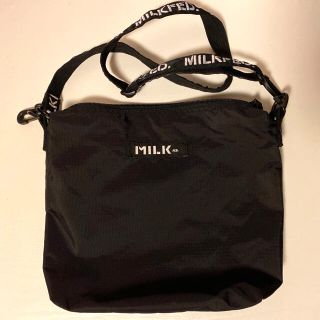 ミルクフェド(MILKFED.)のMILKFED ショルダーバッグ ブラック(ショルダーバッグ)