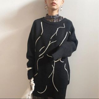 アメリヴィンテージ(Ameri VINTAGE)のNUDE LINE KNIT(ニット/セーター)