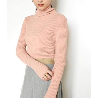 美品　スタニングルアー　クルーネックニット　リブニット