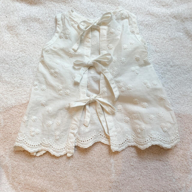 ハンドメイド　チュニック　70センチ キッズ/ベビー/マタニティのベビー服(~85cm)(タンクトップ/キャミソール)の商品写真