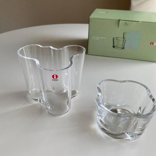 イッタラ(iittala)のiittala アアルトベース・キャンドルホルダーセット(花瓶)