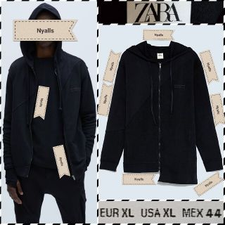 新品　ZARA ロングパーカー　サイズL