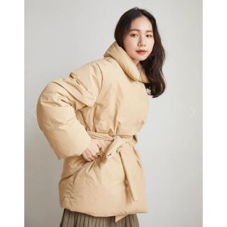 RANDEBOO Modern wrap down coat beige(ダウンコート)