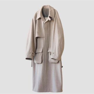 サンシー(SUNSEA)のOVERSIZED SINGLE TRENCH COAT(トレンチコート)