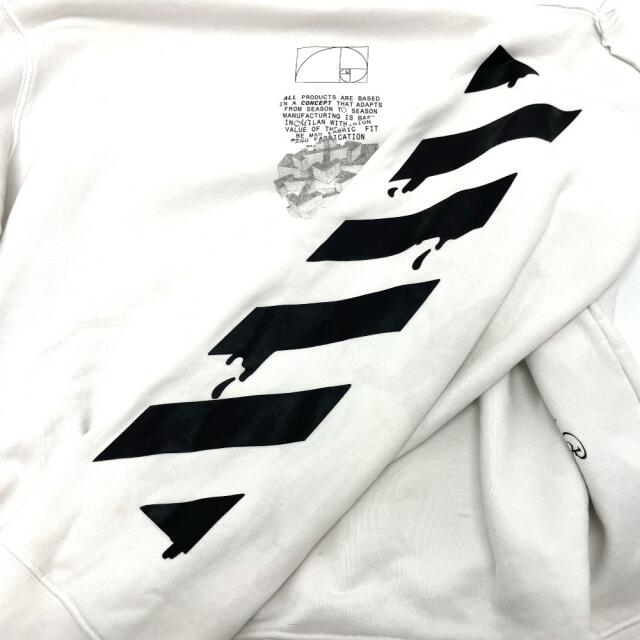 オフホワイト DRIPPING ARROWS HOODIE トレーナー ロゴ