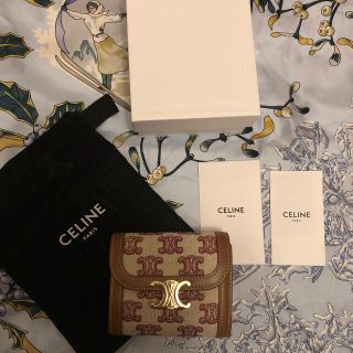 セリーヌ(celine)のセリーヌ　トリオンフ　キャンパス　スモールフラップウォレット　財布(財布)