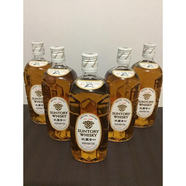 サントリー 白角 淡麗辛口 角瓶 ウイスキー 古酒 700ml 5本セット