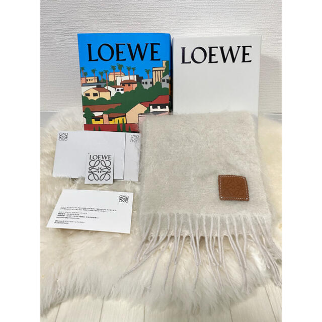 レディース【新品 未使用】LOEWE ロエベ モヘアウールマフラー