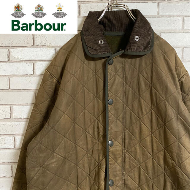 Barbour - 90s 古着 バブアー キルティングコート 稀少 XXS アース