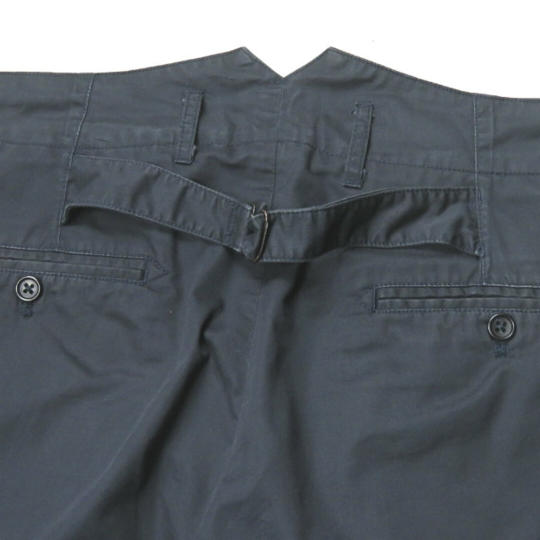 Engineered Garments(エンジニアードガーメンツ)のEngineered Garments エンジニアードガーメンツ アメリカ製 WP Half Pant - High Count Twill - ハイカウントツイル 1タッククロップドパンツ 30 ネイビー ハーフパンツ シンチバック 尾錠 ボトムス【中古】【Engineered Garments】 メンズのパンツ(その他)の商品写真