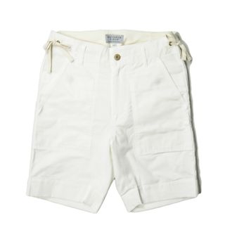 KENNETH FIELD ケネスフィールド 20SS 日本製 CEREMONY 2 SHORTS -LIPSTOP&HBT- セレモニーショーツ リップストップ ヘリンボーン XS ホワイト ボトムス【中古】【KENNETH FIELD】(ショートパンツ)