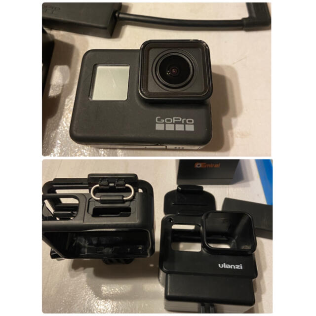 Gopro hero7 black 外部マイクアダプター バッテリーなど 【開店記念