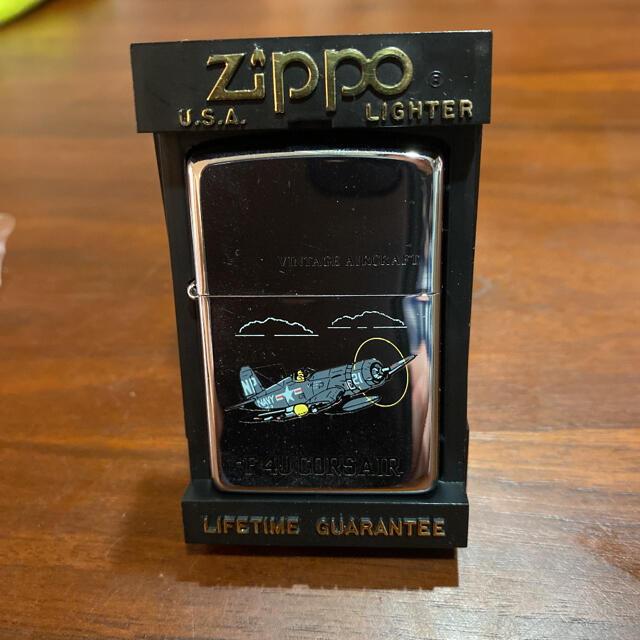 ZIPPO 立体US プロペラ機 古美真鍮 デッドストック 新品未使用