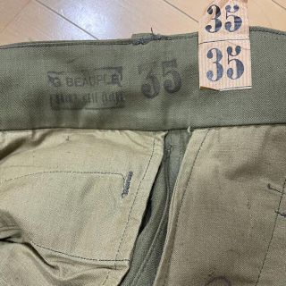 フランス軍 M47 カーゴパンツ 35 移行期 デッドストック 紙タグの通販