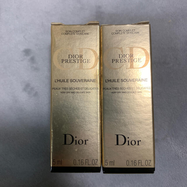 Dior(ディオール)の新品*ディオールプレステージソヴレーヌオイル〈スキンオイル〉試供品2点セット コスメ/美容のスキンケア/基礎化粧品(フェイスオイル/バーム)の商品写真