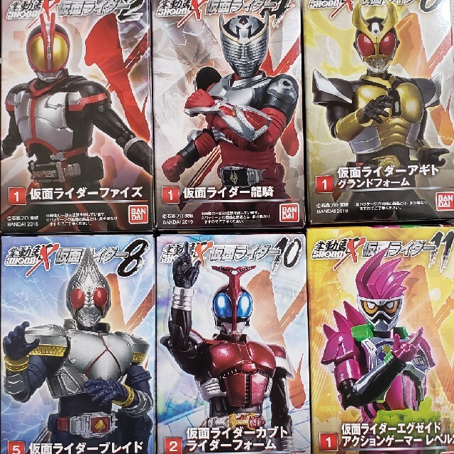 SHODO-X 仮面ライダー2,4,6,8,10,11『基本フォームセット』