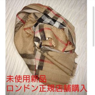 バーバリー(BURBERRY)の開封のみ、新品未使用☆シルクパシュミナ(ストール/パシュミナ)