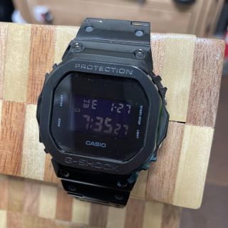 ジーショック(G-SHOCK)のCASIO カシオ G-SHOCK DW-5600 ブラック メタル カスタム(腕時計(デジタル))