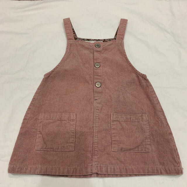 ZARA KIDS(ザラキッズ)のZARA Baby ザラ　コーデュロイ　ジャンパースカート　くすみピンク　80 キッズ/ベビー/マタニティのベビー服(~85cm)(ワンピース)の商品写真