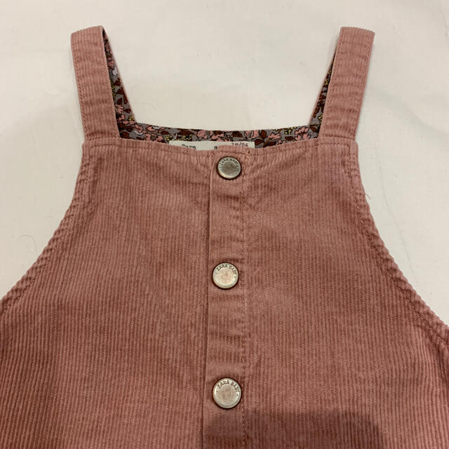 ZARA KIDS(ザラキッズ)のZARA Baby ザラ　コーデュロイ　ジャンパースカート　くすみピンク　80 キッズ/ベビー/マタニティのベビー服(~85cm)(ワンピース)の商品写真