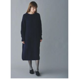 ミナペルホネン(mina perhonen)の【美品】mina perhonen sulka ニット ワンピース ドレス(ニット/セーター)