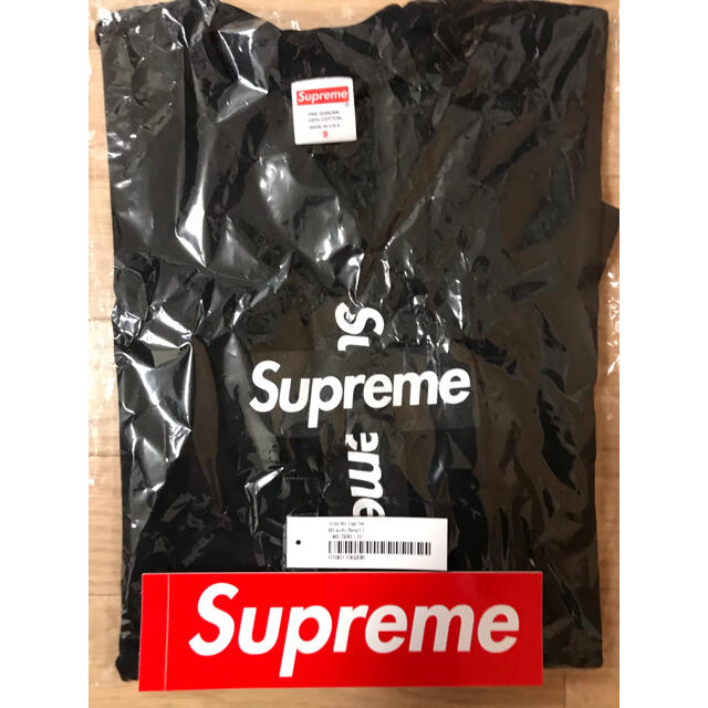 supreme cross box logo Tシャツ 黒 S 新品