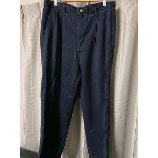 ディッキーズ(Dickies)の古着　ワイドストレートパンツ　ネイビー(ワークパンツ/カーゴパンツ)