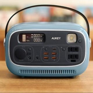 AUKEY  PowerStudio 300 ブルー(バッテリー/充電器)