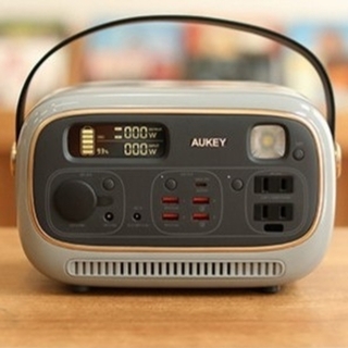 AUKEY  PowerStudio 300 グレー(バッテリー/充電器)