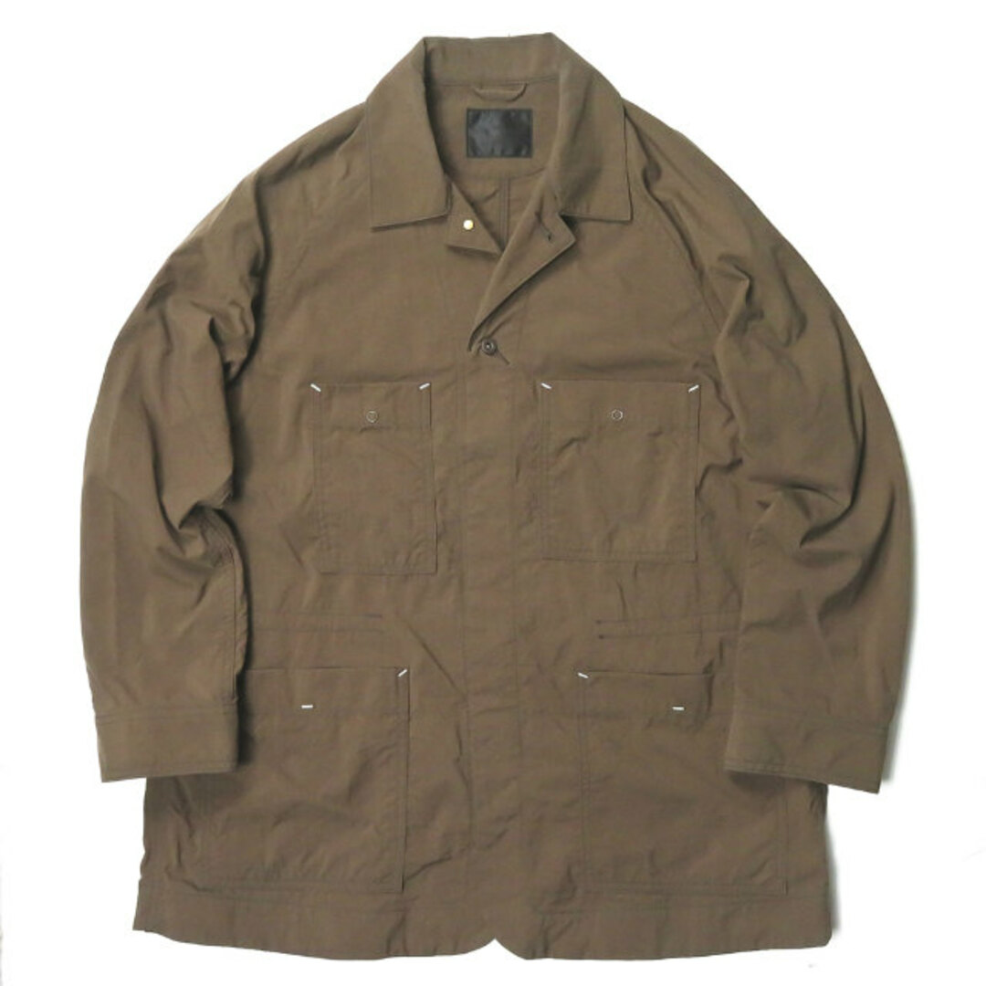 bukht ブフト 18SS 日本製 WORK JACKET ナイロンワークジャケット BV-312412 1(S) ブラウン カバーオール パッカリング アウター【bukht】