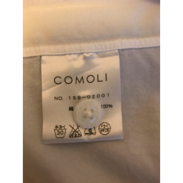 COMOLI(コモリ)の【2月7日まで限定価格】comoli シャツ 白 15ss 【サイズ1】 メンズのトップス(シャツ)の商品写真