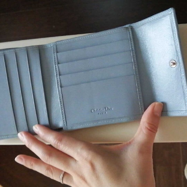 Christian Dior(クリスチャンディオール)のお値下げ！未使用品 ディオール デニム 折り財布 メンズのファッション小物(折り財布)の商品写真