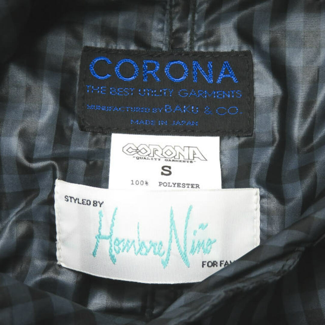 CORONA x Hombre Nino コロナ オンブレニーニョ 別注 日本製 Up Duster Sports Coat アップダスタースポーツコート S ネイビー ポリエステル チェック アウター【CORONA × Hombre Nino】