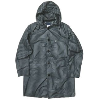 コロナ(コロナ)のCORONA x Hombre Nino コロナ オンブレニーニョ 別注 日本製 Up Duster Sports Coat アップダスタースポーツコート S ネイビー ポリエステル チェック アウター【中古】【CORONA × Hombre Nino】(モッズコート)