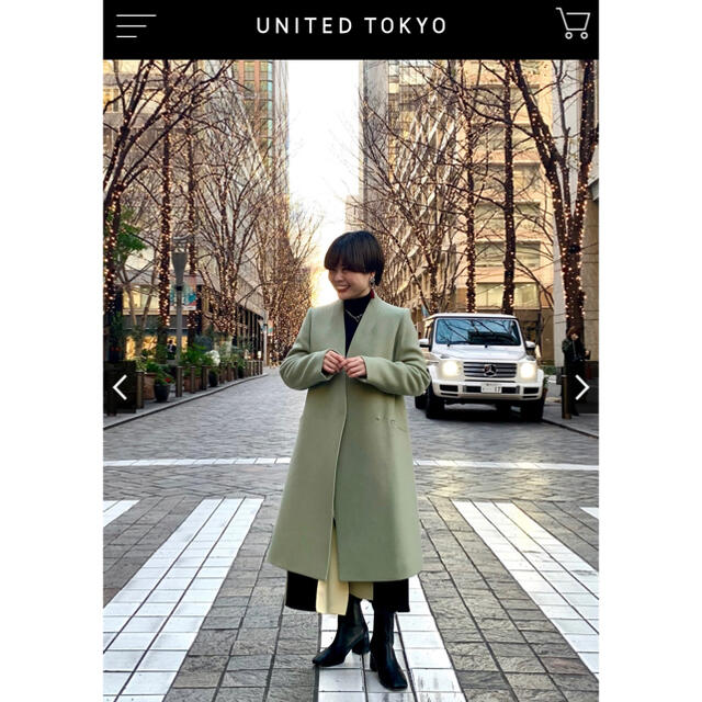 UNITED TOKYO Super140カシミヤ混Vネックコート 直営の通販サイトです