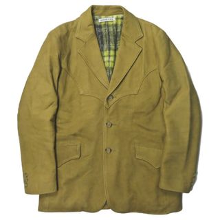 セブンバイセブン(7x7)の7x7 seven by seven セブンバイセブン 18AW 日本製 Western Leather Jacket ウエスタンレザージャケット 822008 M ゴールド カウハイド ヌバック テーラード アウター【中古】【7x7 seven by seven】(デニム/ジーンズ)