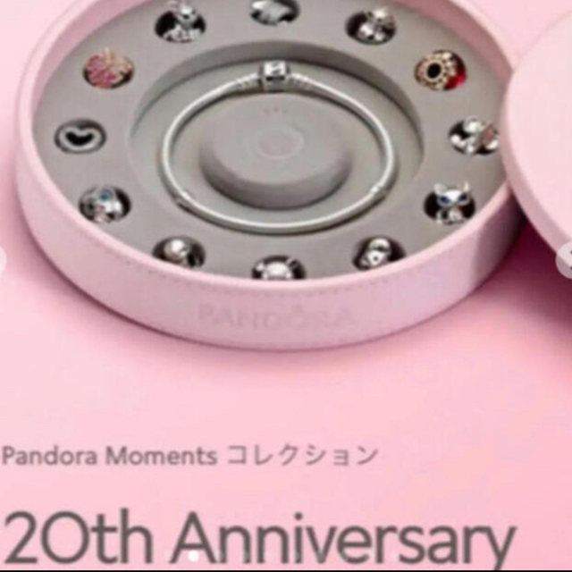 新品PANDORA20thAnniversaryチャーム’s ピンク5個BOX