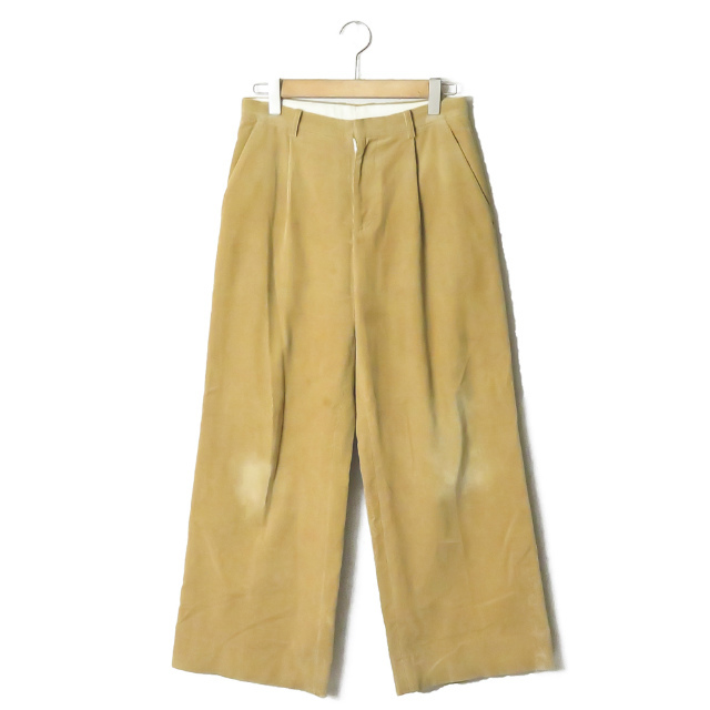 AURALEE オーラリー 17SS 日本製 WASHED CORDUROY WIDE SLACKS