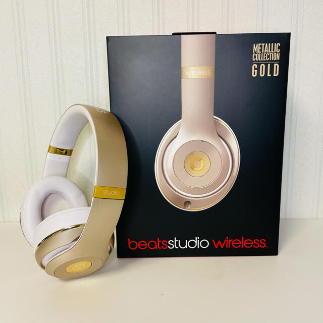 Beats by Dr Dre(ビーツバイドクタードレ)の超美品★ beats studio wireless ゴールド スマホ/家電/カメラのオーディオ機器(ヘッドフォン/イヤフォン)の商品写真