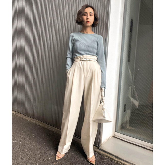 Ameri VINTAGE(アメリヴィンテージ)のAmeri VINTAGE SHAPELY HIGH WAIST PANTS レディースのパンツ(カジュアルパンツ)の商品写真