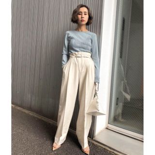 アメリヴィンテージ(Ameri VINTAGE)のAmeri VINTAGE SHAPELY HIGH WAIST PANTS(カジュアルパンツ)