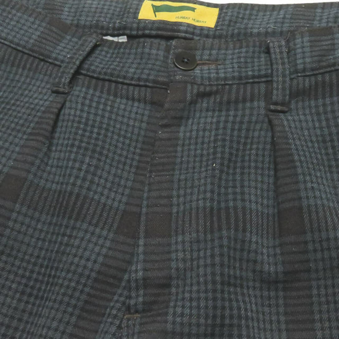HURRAY HURRAY フレイフレイ フレーフレー 日本製 Check Flare Pants 1