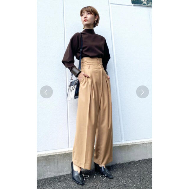 Ameri VINTAGE(アメリヴィンテージ)のAmeri VINTAGE ハイウェストパンツ　Ssize レディースのパンツ(カジュアルパンツ)の商品写真