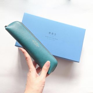 スマイソン(Smythson)の専用ページ【新品】Smythson パナマ ペンケース ユニセックス ペトロール(ペンケース/筆箱)