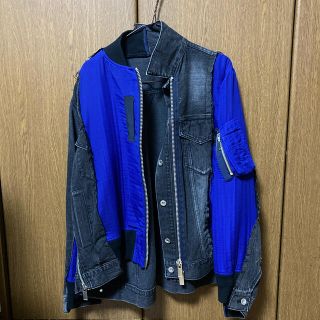 サカイ(sacai)のdenim × ma-1 jaket(Gジャン/デニムジャケット)