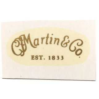 C. F. Martin マーチン ロゴ デカール 「ゴールド」マーティン(アコースティックギター)